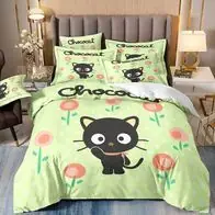 09 ChocoCat Bettwasche Set Kissenbezuge80x80 Anpassbar Bettbezug135x200 Geschenk Zertifiziert