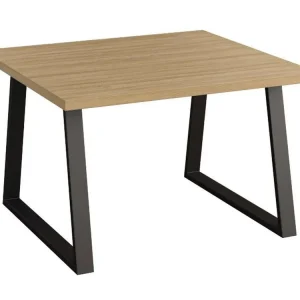 Aktuell Couchtisch Kastav 37, Farbe: Eiche / Schwarz - 80 x 80 x 50 cm (B x T x H)