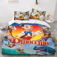 08 Pinocchio Bettwasche Set Nm hinzufugbar Spielerische Cartoons Schlafzimmer Finale Aktion