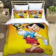 40 Pinocchio Bettwasche Set Nm hinzufugbar Spielerische Cartoons Schlafzimmer Kostenloser Rückversand