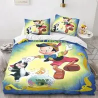 42 Pinocchio Bettwasche Set Nm hinzufugbar Spielerische Cartoons Schlafzimmer Saisonangebot