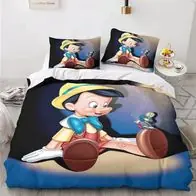 17 Pinocchio Bettwasche Set Nm hinzufugbar Spielerische Cartoons Schlafzimmer Schneller Versand