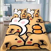 12 Kartoon des Capybaras Bettwasche Set Bettdeckenbezug135x200 Kissenbezuge Kracherpreis