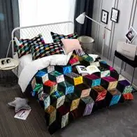 3D Stereomuster Bettwasche Set Kissenbezug80x80 12 Bettbezug135x200 200x200 Schneller Versand