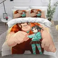 09 Wreck-It Ralph Bettwasche Set Animation Bettdeckenbezug135x200 Kissenbezuge Direktkauf