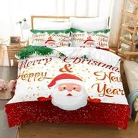 Xmas Bettwasche Set101 Personalisierter Bettdeckenbezug135x200 Kissenbezuge80x80 Top-Preis