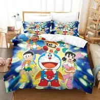 Abverkauf Doraemon Anime Bettwasche Set Kissenbezug80x80 Bettbezug 135x200 200x200 220x240