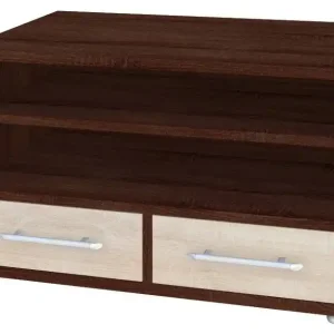 Billig TV-Unterschrank Curug 06, Farbe: Nuss / Ulme - Abmessungen: 53 x 90 x 50 cm (H x B x T)