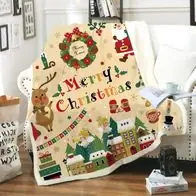 Geprüft Weihnachts Xmasdecke 03 Kuscheldecken(Name druckbar), fur Sesskissen|Sofa|Alltag