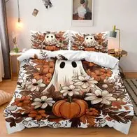 Jetzt Kaufen Halloween Bettwasche Set 02 Cartoon Geist Bettdeckenbezug Kissenbezuge80x80