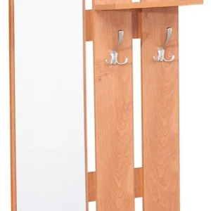 Garderobe Paseh 01, Farbe: Erle - Abmessungen: 100 x 60 x 24 cm (H x B x T) Neu Im Sortiment