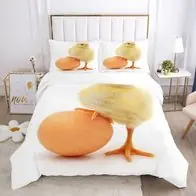 19 Anpassbar Bettwasche Set Kuken Hahn Henne Bettdeckenbezug Kissenbezuge80x80 Geprüft