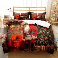 Xmas Bettwasche Set173 Personalisierter Bettdeckenbezug135x200 Kissenbezuge80x80 Direktkauf