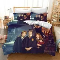 Zauberer Bettwasche Set 01 Harry Potter Bettbezug 135x200 Kissenbezuge 80x80 Preis Gesenkt