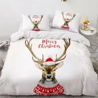 Xmas Bettwasche Set 05 Weihnachten Bettdeckenbezug Kissenbezuge80x80 Anpassbar Rabatt