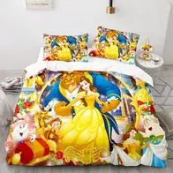 01 Beauty Beast Bettwasche Set Marchen Bettdeckenbezug135x200 Kissenbezuge80x80 Nur Heute