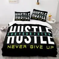 03 Motivierend Bettwasche Set Never Give Up Kissenbezuge80x80 Bettbezug135x200 Nur Für Kurze Zeit
