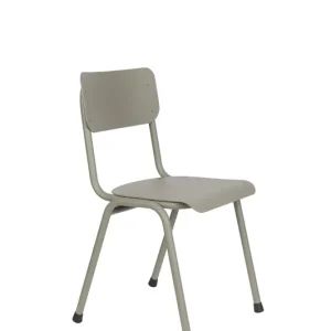 ZUIVER Back To School Gartenstuhl, stapelbar - moosgrünes Aluminium Solange Der Vorrat Reicht