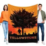 Yellowstone Tagesdecke Kuscheldecke Kinderbettwasche fur Sofa Couch Bett Kostenloser Rückversand