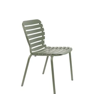 ZUIVER Vondel Gartenstuhl, stapelbar – grünes Aluminium Begrenztes Angebot
