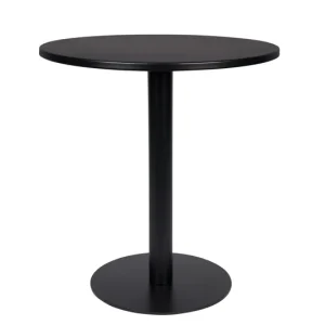 ZUIVER Metsu Bistro Gartentisch, rund – schwarzer Stahl (?70) Kostenloser Rückversand