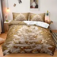 17 Weihbaum Bettwasche Set mit hinzufugbaren Namen Festliche Schlafzimmer Deko Preis Gesenkt