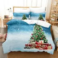 16 Weihbaum Bettwasche Set mit hinzufugbaren Namen Festliche Schlafzimmer Deko Neu