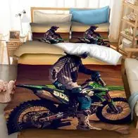 08 Motorrader Bettwasche Set mit Benutzerdefinierter Namen Kissenbezuge80x80 Rabatt