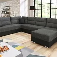Angebot Couchgarnitur Sofa Sofagarnitur Captain U mit Schlaffunktion Wohnlandschaft NEU