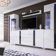 Wohnwand MARCO 5 - Hochglanz, Schrankwand, Möbelset Top-Seller