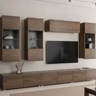 Wohnzimmer-Set Calabrini XI Wohnwand Wohnzimmer Anbauwand Modern Kollektion Top-Preis