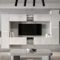 AN91 NEW Möbel für Wohnzimmer Wohnwand Mediawand Schrankwand Wohnschrank Jetzt Kaufen