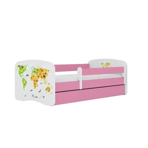 Abverkauf KOCOT KIDS Bett babydreams rosa Karte ohne Schublade mit Matratze 180/80