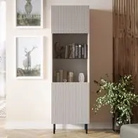 Abverkauf Hochvitrine Aruba 56 Modern Design Vitrine Standvitrine Wohnzimmer Kollektion M24