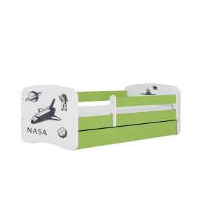 Zertifiziert KOCOT KIDS Bett babydreams green nasa ohne Schublade mit Matratze 160/80