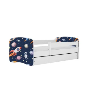 Zertifiziert KOCOT KIDS Bett babydreams white cosmos ohne Schublade mit Matratze 140/70