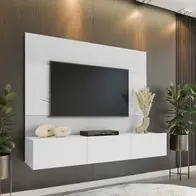 Wohnwand Deromi III Modern Griffloses Öffnungssystem Wohnzimmer-Set M24 Beliebt