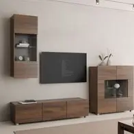 Wohnzimmer-Set Calabrini VII Anbauwand Wohnzimmer Wohnwand Modern Kollektion Kracherpreis