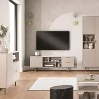 Wohnzimmermöbel-Set Nubia Wohnwand Möbel mit Geriffelten Fronten Wochenendangebot