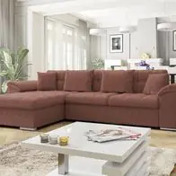 Zertifiziert Ecksofa Diana Cord Polsterecke Eckcouch Schlaffunktion Bettkasten Wohnlandschaft Sofa