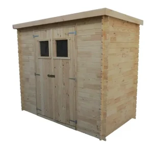 Gartenhaus Pöchlarn - 1,30 x 2,35 Meter aus 19mm Blockbohlen Heißes Angebot