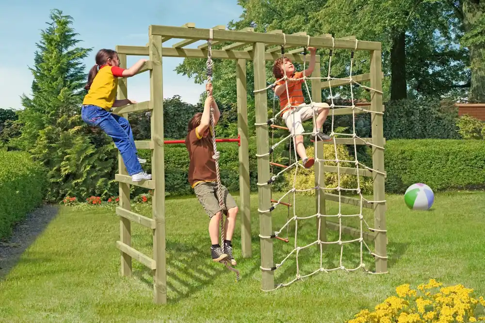 Klettergerüst / Spielgerüst 01 - Abmessungen: 240 x 120 x 219 cm (L x B x H) Begrenztes Angebot