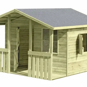 Rabatt Kinderspielhaus K55 - Abmessungen: 2,26 x 2,40 Meter