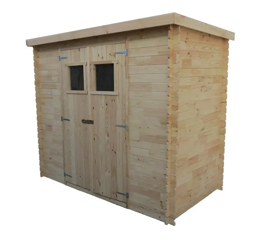 Gartenhaus Leonhard - 1,30 x 2,00 Meter aus 19mm Blockbohlen Top-Preis