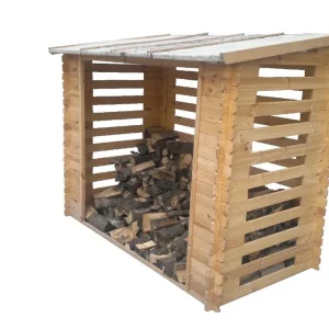 Kaminholz-Unterstand Venus - 2,35x 1,30 Meter Beliebt