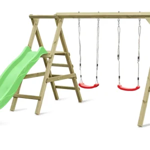 Doppelschaukel 10 aus KIEFERNHOLZ - Abmessungen: 303 x 180 cm (L x B) Gratis Versand