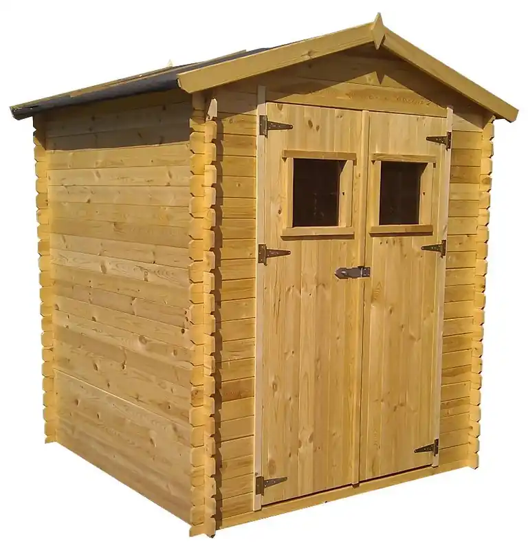 Blockbohlen Gartenhaus 19 mm Hannover -L180 x B180 Neue Ware