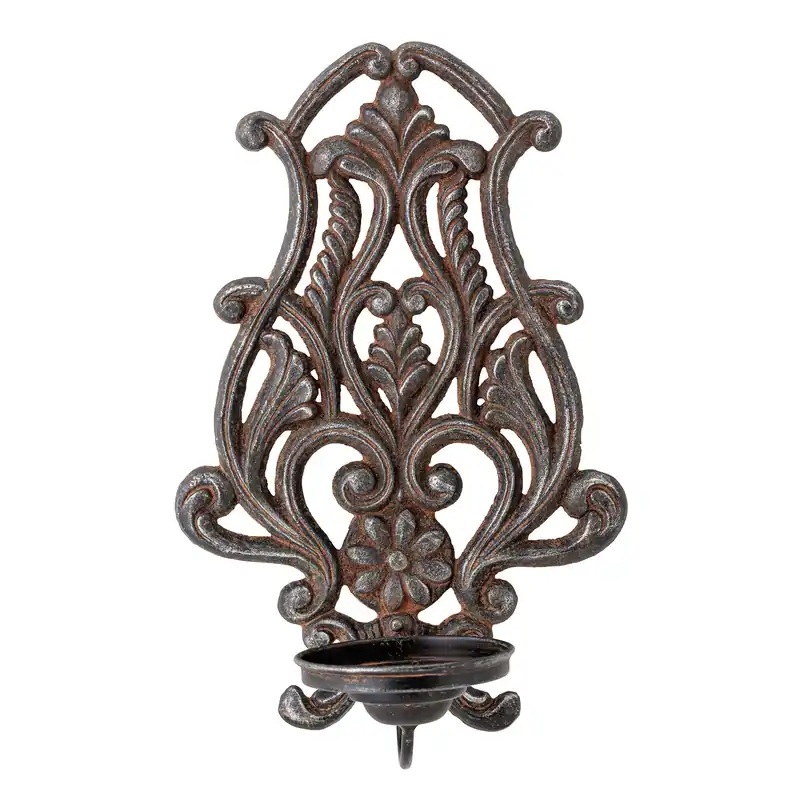 Zertifiziert CREATIVE COLLECTION Renee Kerzenhalter Wand, Grau, Metall