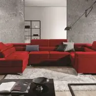 XXL Wohnlandschaft Tango mit Schlaffunktion und Bettkasten Ecksofa in U-Form Sale