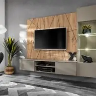 Wohnwand Anbauwand Wohnzimmer Schrankwand XARI SGAS mit Led und Push - Click Gratis Versand